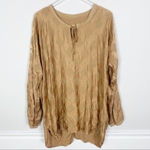 Johnny Was embroidered gold tunic